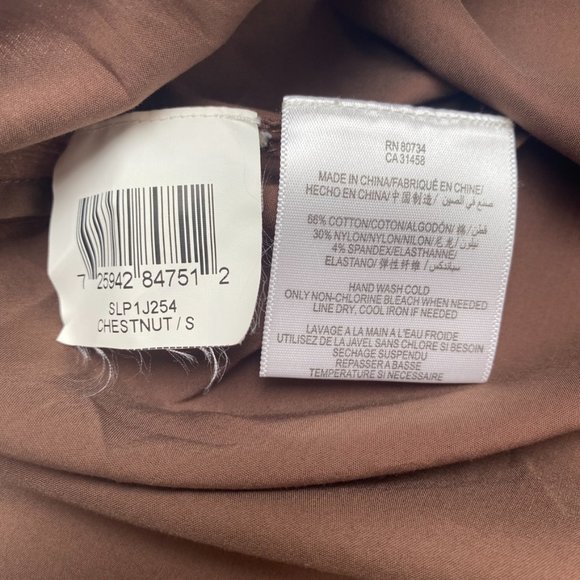 BCBGMaxAzria - Chestnut Western Styled 3/4th Button Down Top, Size Small - Picture 6 of 7